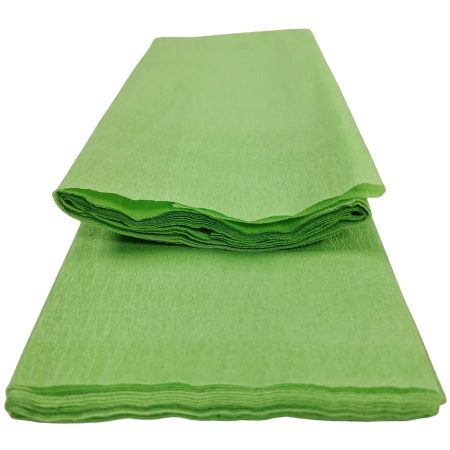 Light Green Crepe Paper - 50cm x 2.5m for Party Decor, Gift Wrapping & Floristry