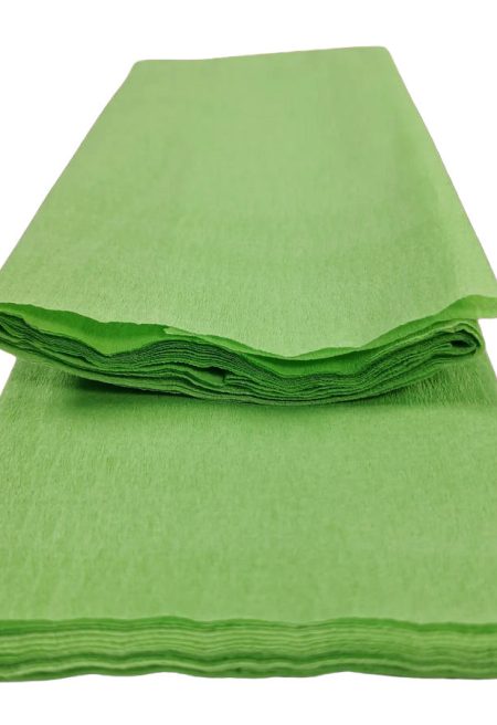 Light Green Crepe Paper - 50cm x 2.5m for Party Decor, Gift Wrapping & Floristry