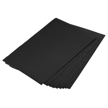 A4 Black Corrugated Paper – 10 Sheets (E50)