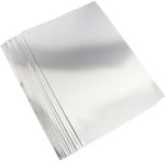 A4 Shiny Silver Corrugated Paper – 10 Sheets (E50)