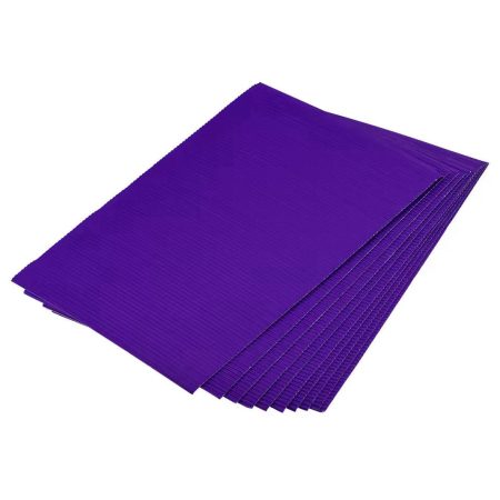 A4 Purple Corrugated Paper – 10 Sheets (E50)