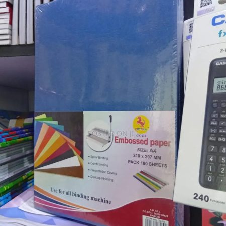 A4 Embossed Paper Chetak CK-231 Blue – 100 Sheets