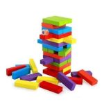 Classic Jenga Blocks Game – Coloured & Plain