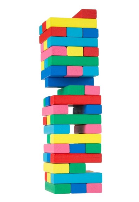 Classic Jenga Blocks Game – Coloured & Plain