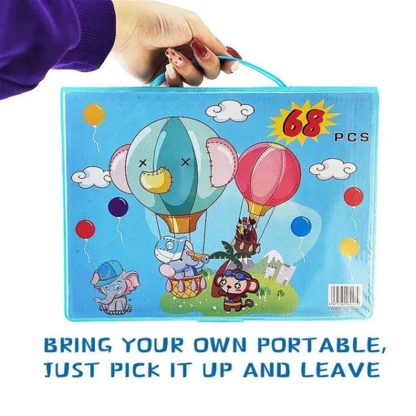68-Piece Art Set for Kids – Painting & Drawing Kit