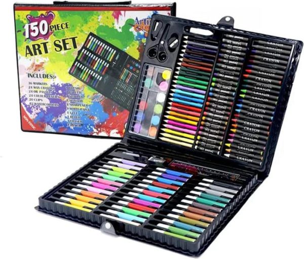 Ultimate 150-Piece Art Set for Kids - Painting & Drawing Kit