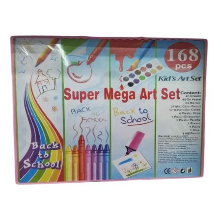 Ultimate 168-Piece Art Set for Kids - Painting & Drawing Kit