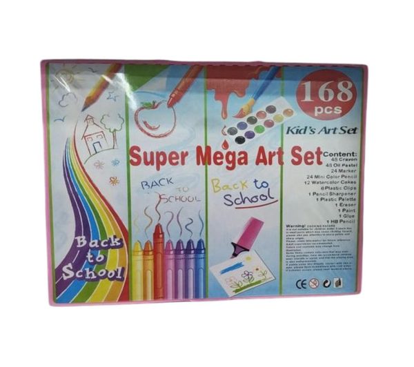 Ultimate 168-Piece Art Set for Kids - Painting & Drawing Kit