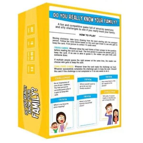 Do You Really Know Your Family? Trivia Board Game