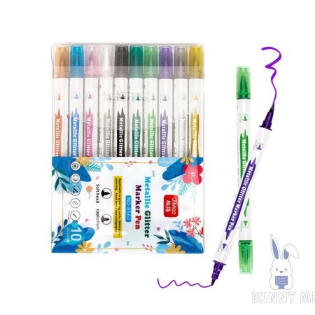 Metallic Glitter Marker Pen No.6562 – 10 Colours