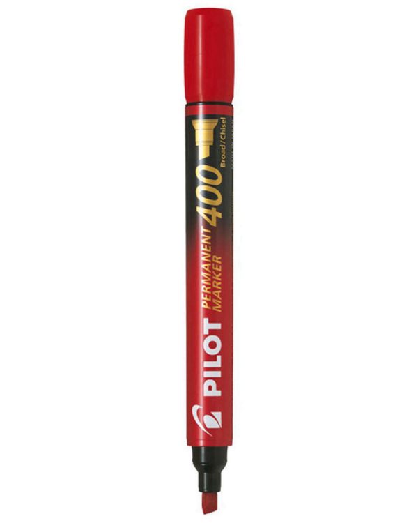 Pilot SCA-400 Permanent Marker – Chisel Tip Red