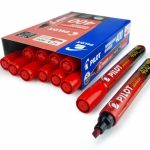 Pilot SCA-400 Permanent Marker – Chisel Tip Red