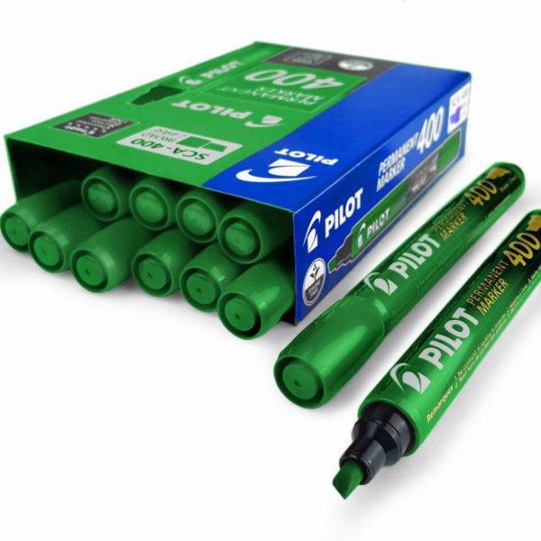 Pilot SCA-400 Permanent Marker – Chisel Tip Green