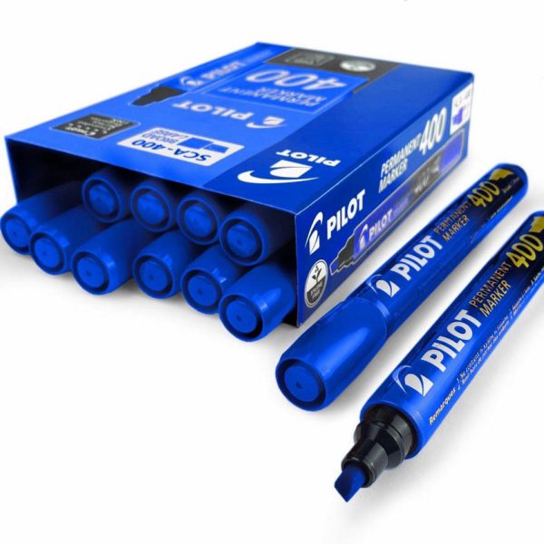 Pilot SCA-400 Permanent Marker – Chisel Tip Blue