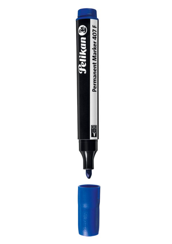 Pelikan 407F Permanent Marker – Fine Tip Blue
