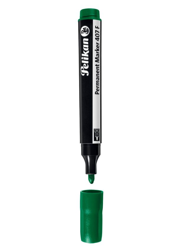 Pelikan 407F Permanent Marker – Fine Tip Green
