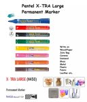 Pentel N450 Red Permanent Marker