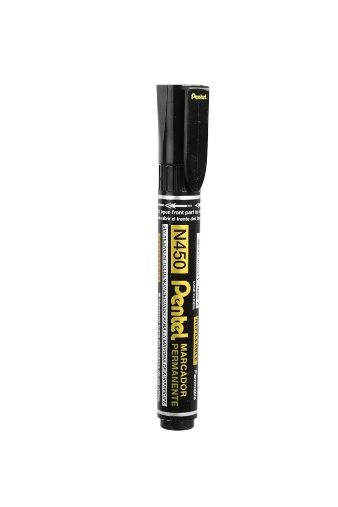 Pentel N450 Black Permanent Marker