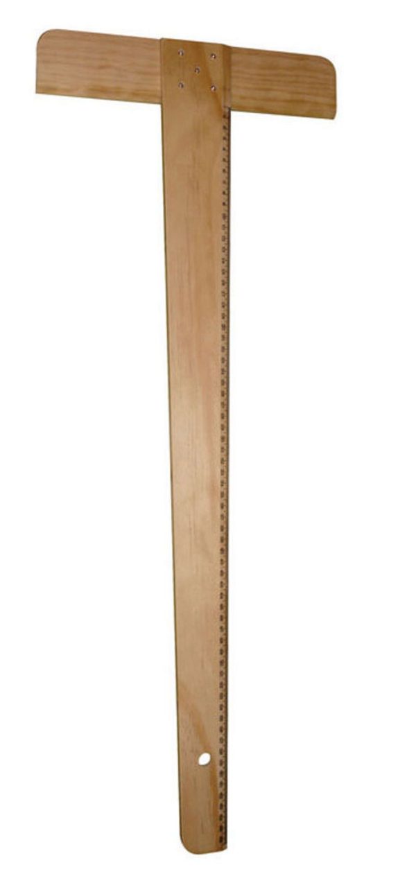 Wooden T-Square 90cm – Durable Drawing Ruler