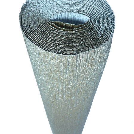 Silver Crepe Paper Sheets