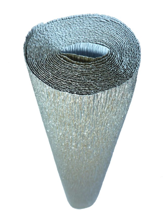 Silver Crepe Paper Sheets