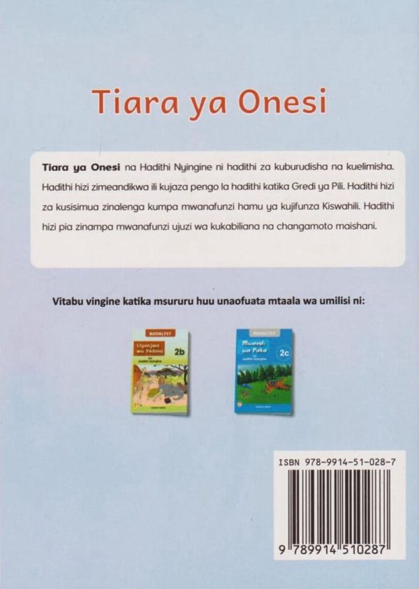 Tiara ya Onesi na Hadithi Nyingine – Grade 2 (Booklyst)