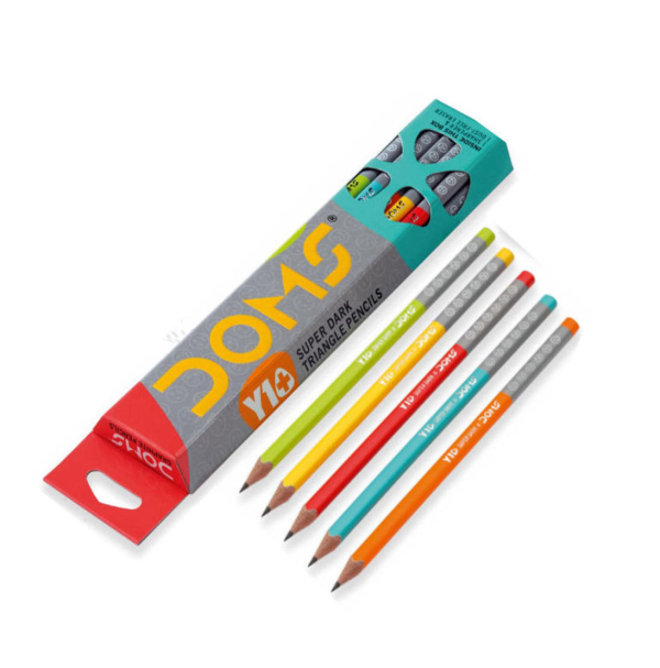 DOMS Super Dark HB Graphite Pencils – 12pcs Pack