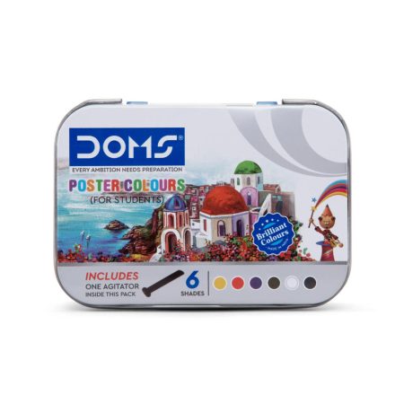DOMS Poster Colours 6 Shades – School Art Paints