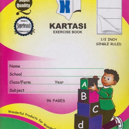 Kartasi A5 96pg 1/2" Single Line Exercise Book