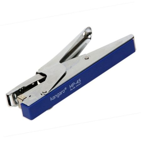 Kangaro HP-45 Heavy Duty Hand Plier Stapler with nickel chrome metal body.