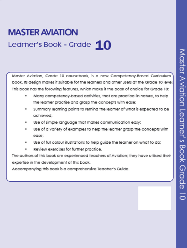 Booklyst Master Aviation Grade 10