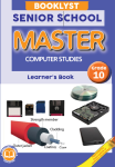 Booklyst Master Computer Studies Grade 10