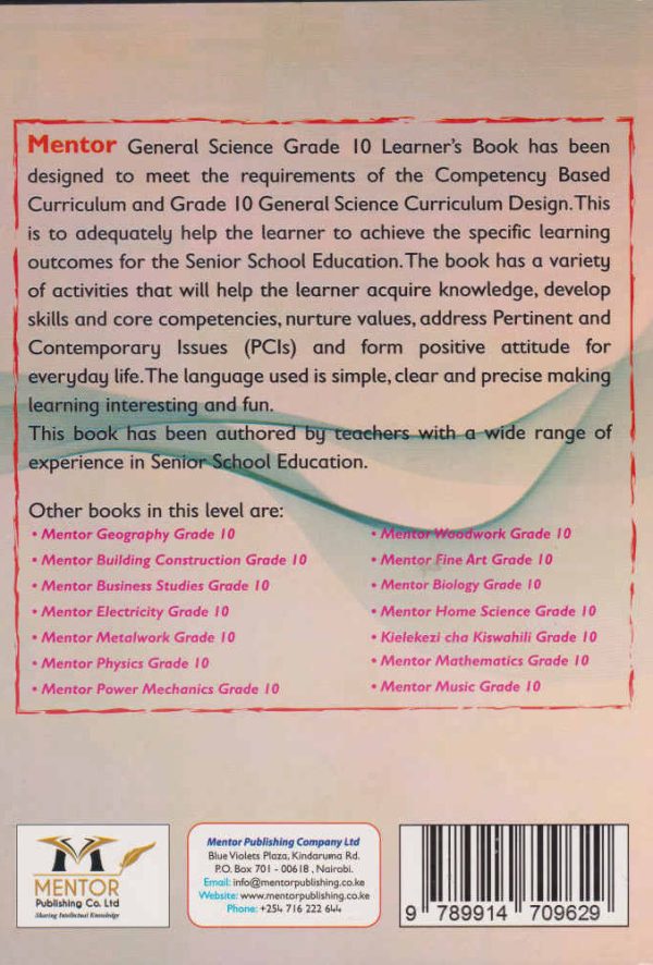 Mentor General Science Grade 10