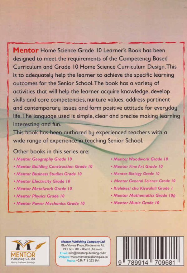 Mentor Home Science Grade 10