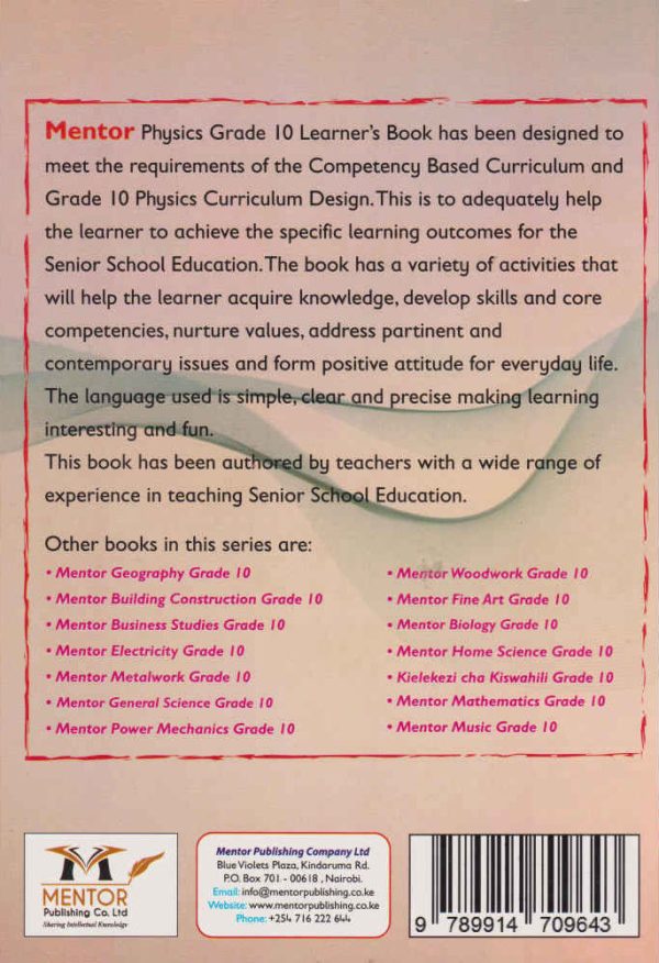 Mentor Physics Grade 10