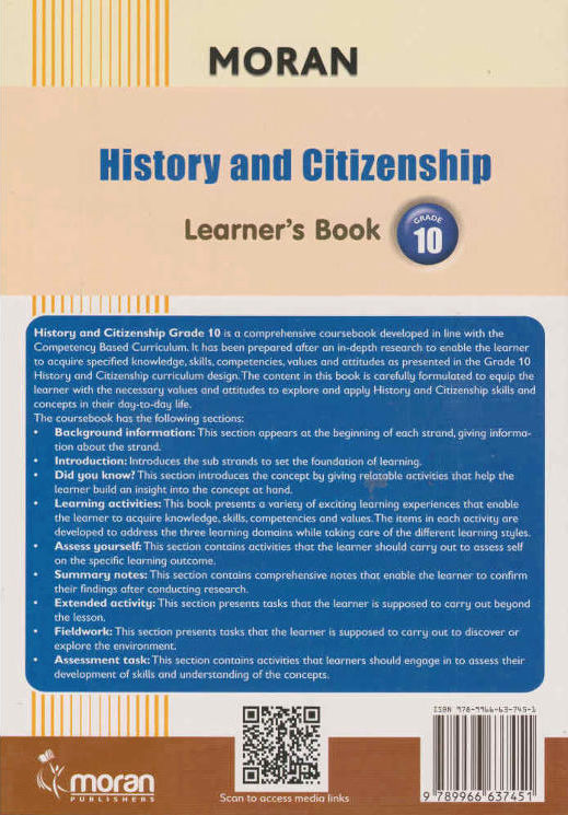 Moran History and Citizenship Grade 10