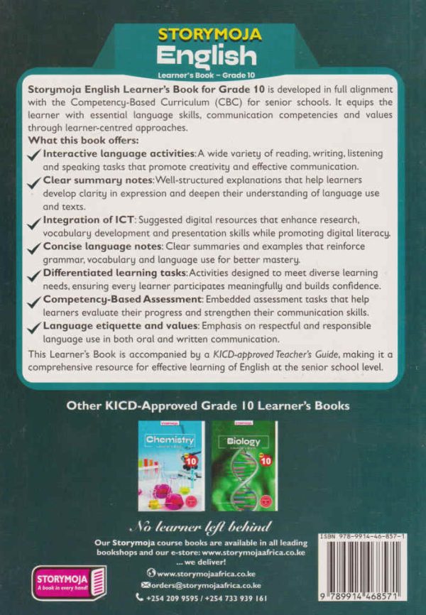 Storymoja English Grade 10 (Rationalised)