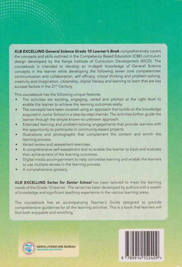 KLB Excelling General Science Grade 10