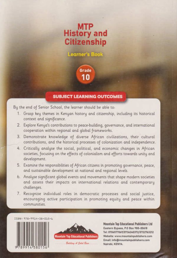 MTP History and Citizenship Grade 10