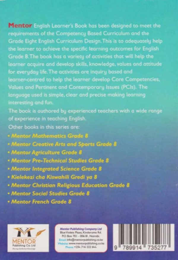 Mentor English Grade 8 (Rationalised)