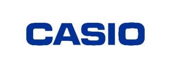 Casio official brand logo for calculators, watches and electronics